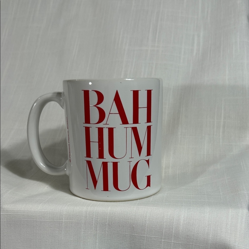 BAH HUM MUG White and Red Ceramic Mug